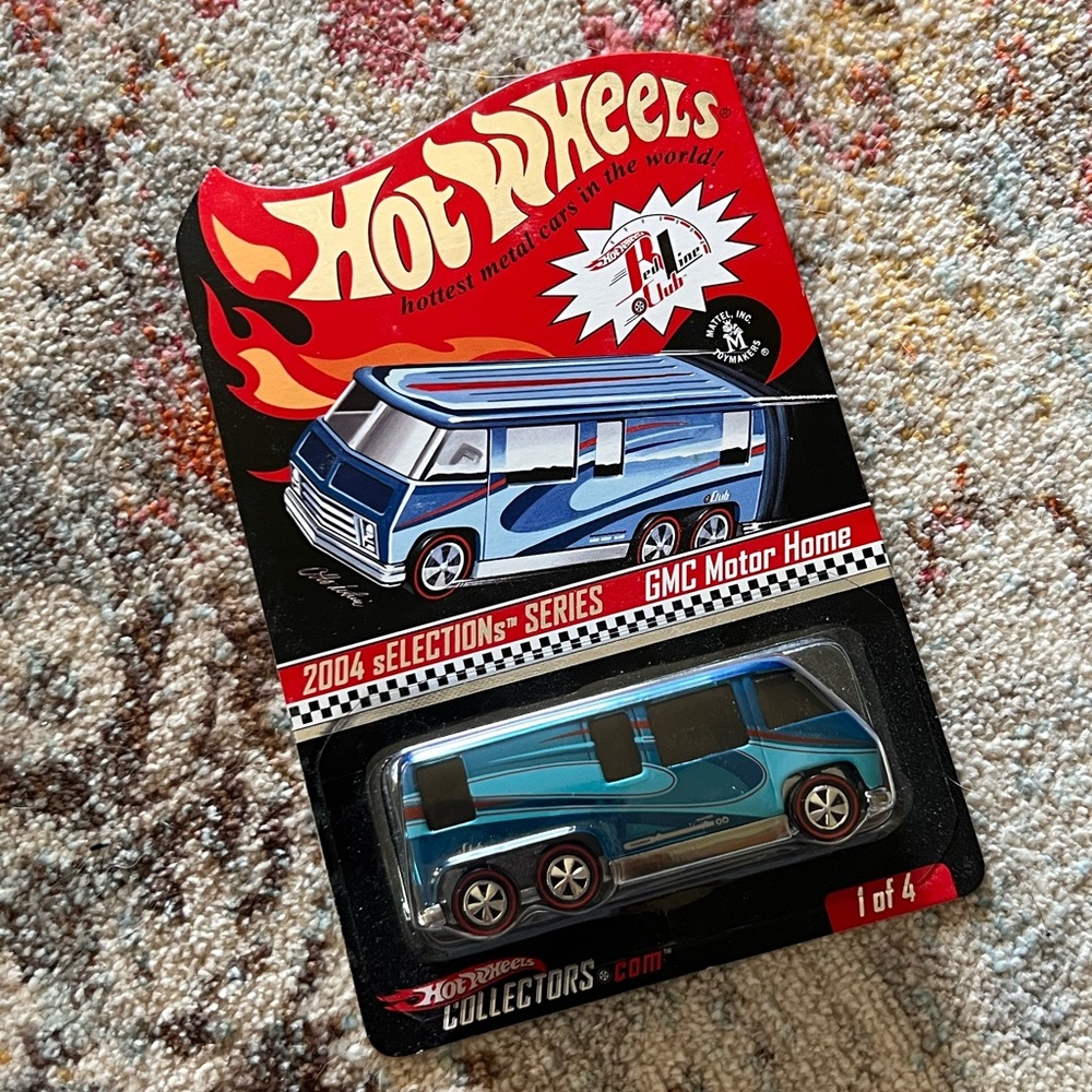 RLC Hot Wheels Blue GMC Motor Home Collectors Toy